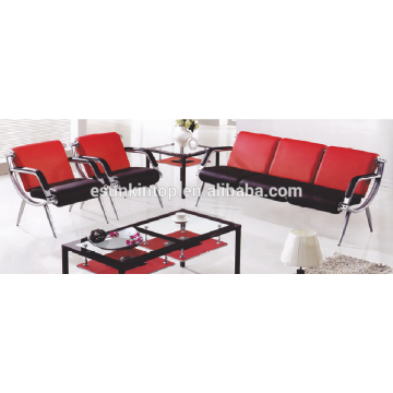 Design de canapés de bureau style mode, ensemble de canapé 1 + 1 + 3 places, design et vente de meubles de bureau pour meubles (KS201B)